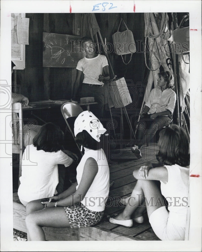 1964 Press Photo Bob Beaty Florida Presbyterian College Sailing Club Commodore - Historic Images