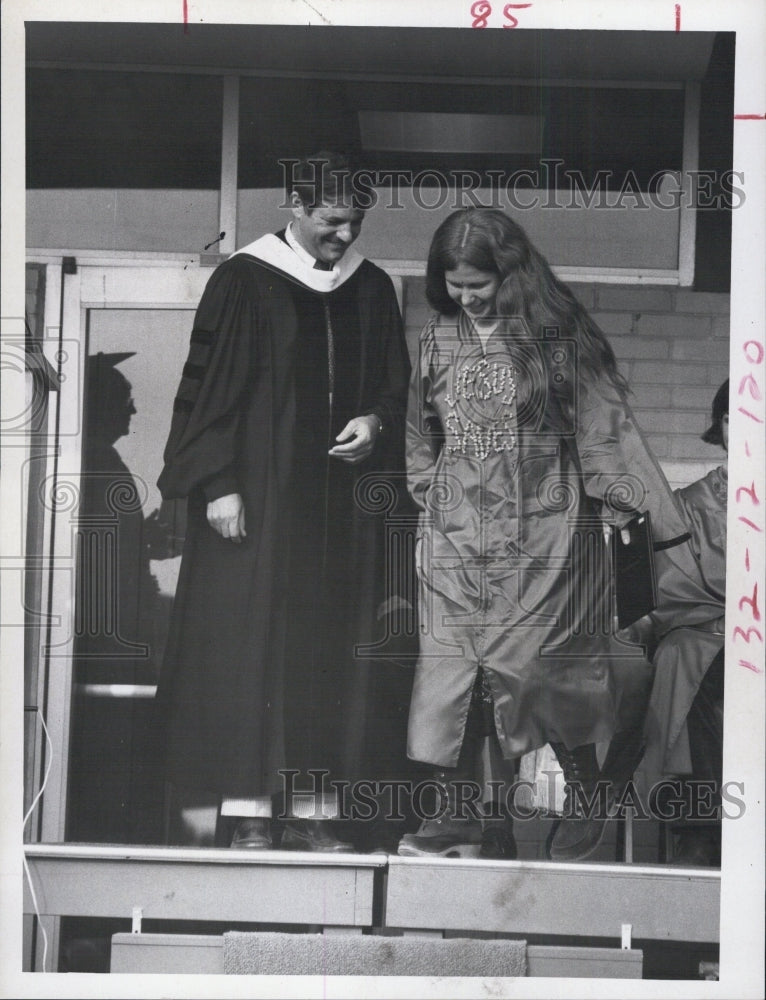 1971 Press Photo Florida Presbyterian College Graduation - Historic Images