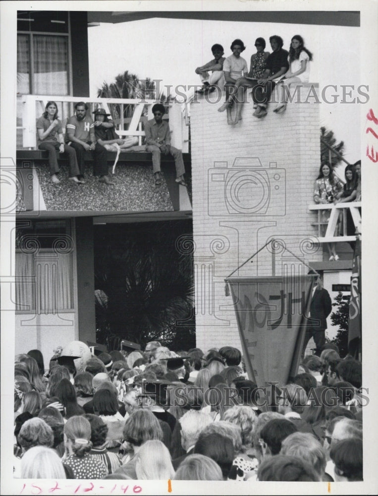 1971 Press Photo Florida Presbyterian College Graduation - Historic Images