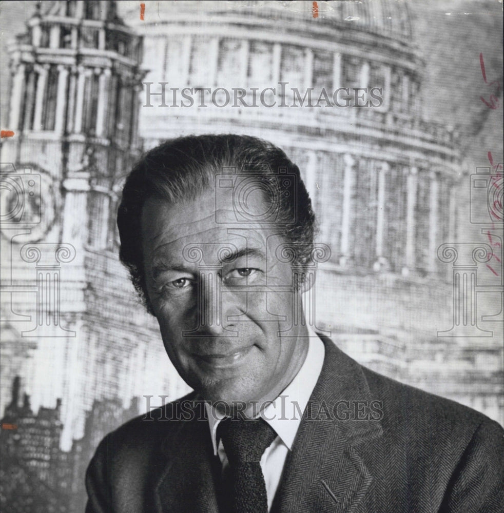 1973 of actor Rex Harrison - Historic Images