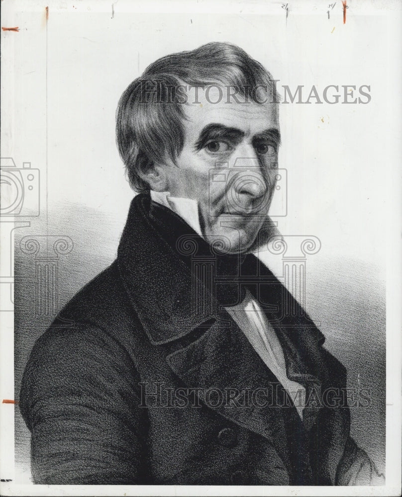 Press Photo 1841 William Henry Harrison President - Historic Images