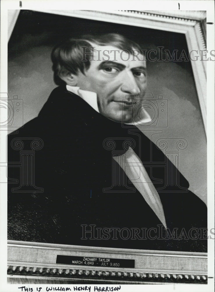 Press Photo President William Henry Harrison - Historic Images