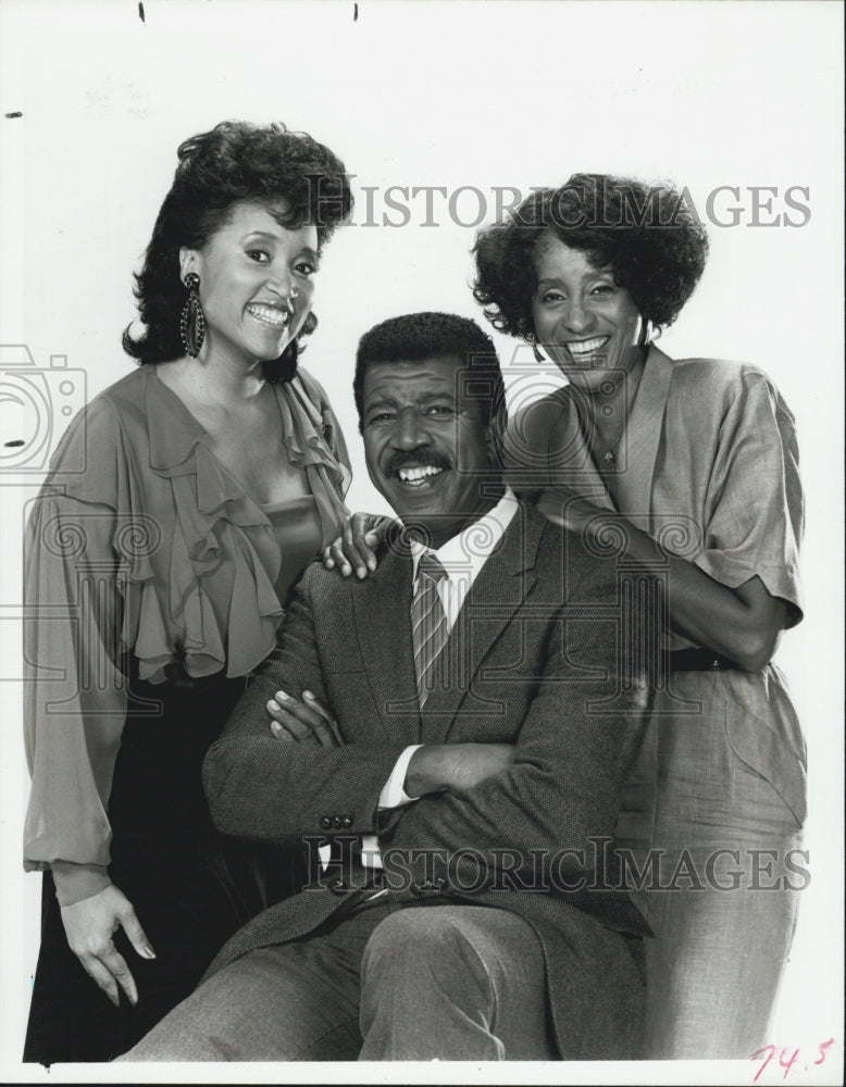 1986 Press Photo Jackee Harry Hal Williams Marla Gibbs 227 - Historic Images