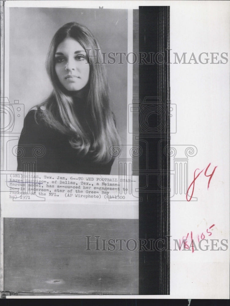 1971 Karen Harrison Model - Historic Images