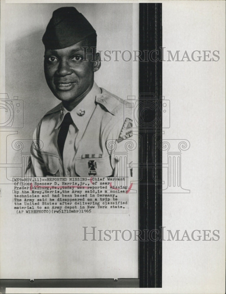 1965 Chief Warrant Officer Spencer D. Harris, Jr. Reported Missing - Historic Images