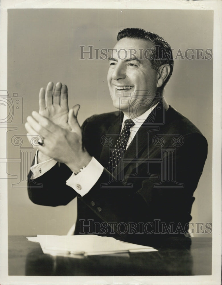 Press Photo Ted Mack, host of &quot;Ted Mack and the Original Amateur Hour.&quot; - Historic Images