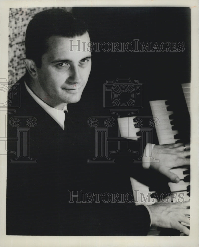 1973 Press Photo Gerre Hancock American Organist And Composer - Historic Images