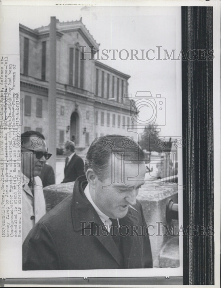 1968 Arthur Haines defense attorney - Historic Images