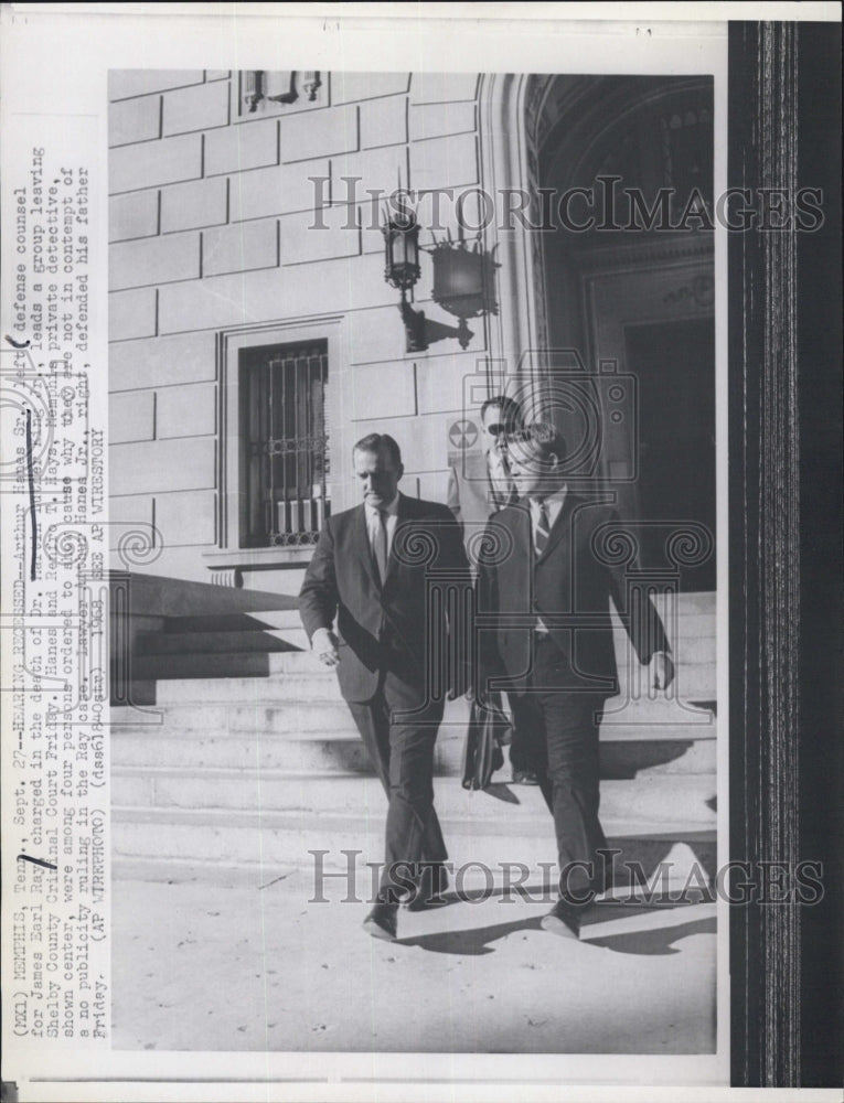 1968 Arthur Haines defense attorney for James Earl Ray - Historic Images