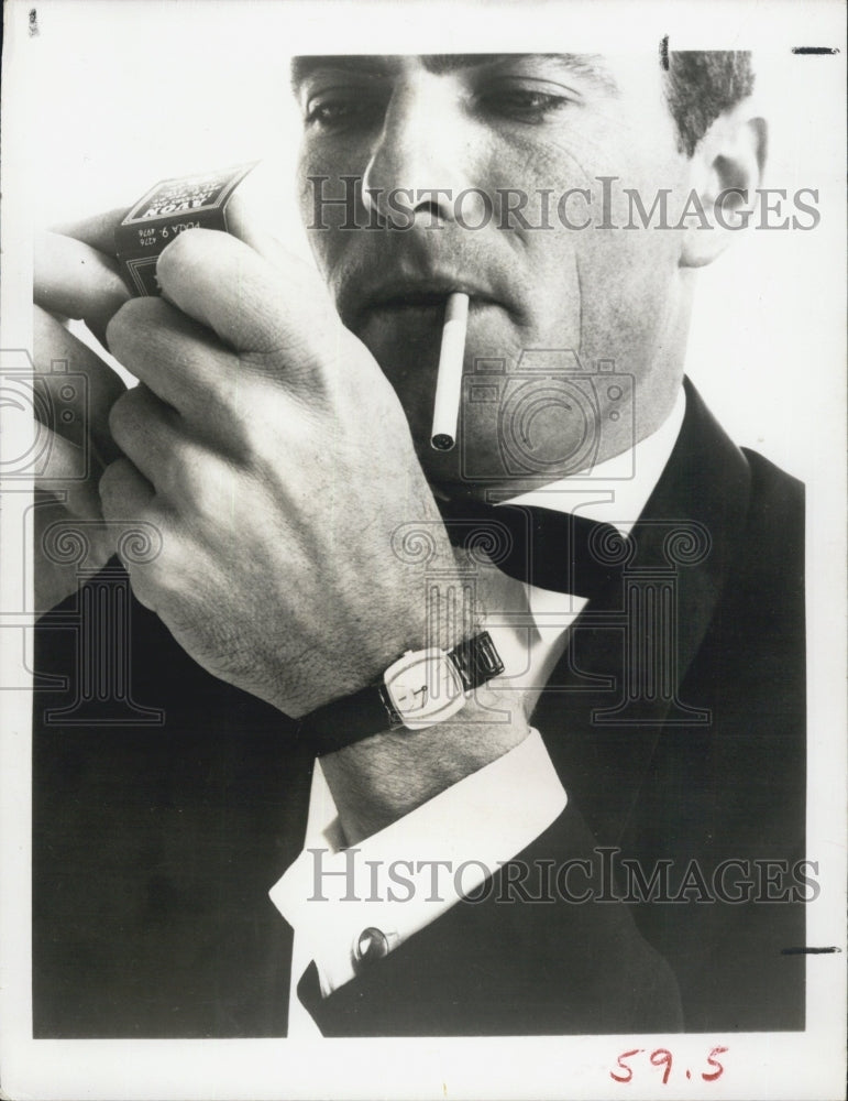 1964 Press Photo Small Swiss watch made for men - Historic Images