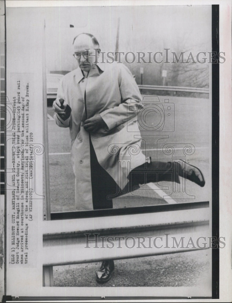 1970 Press Photo Circuit Court Judge Howard Macgill of Howard County - Historic Images