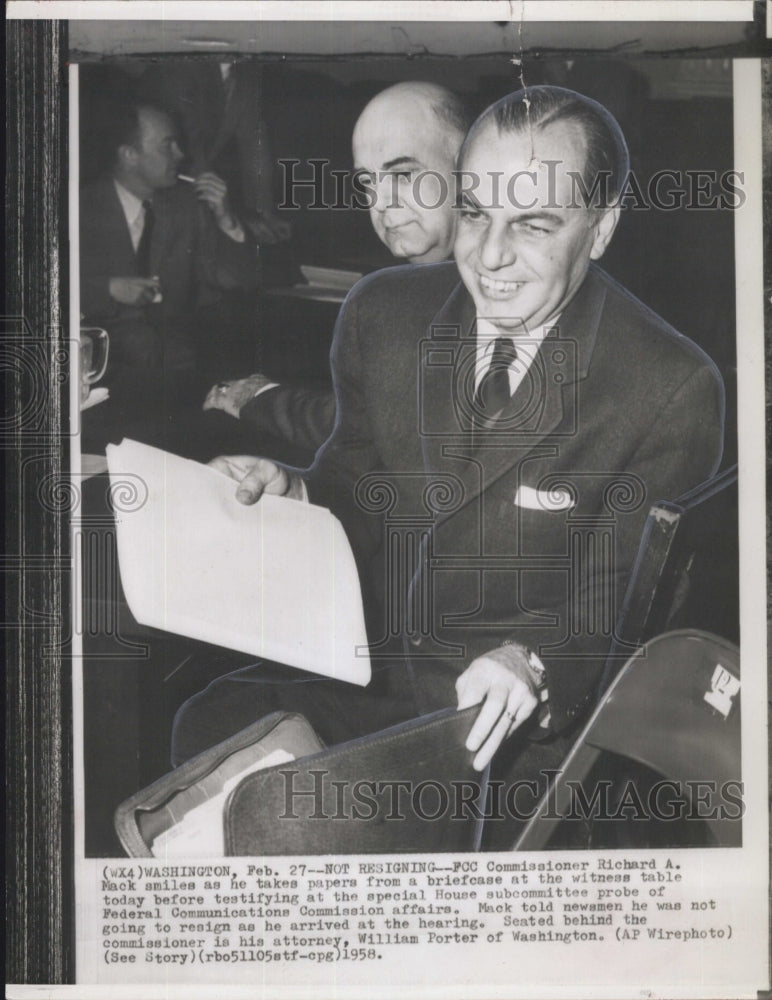 1950 Richard A. Mack Federal Communication Commissioner. - Historic Images