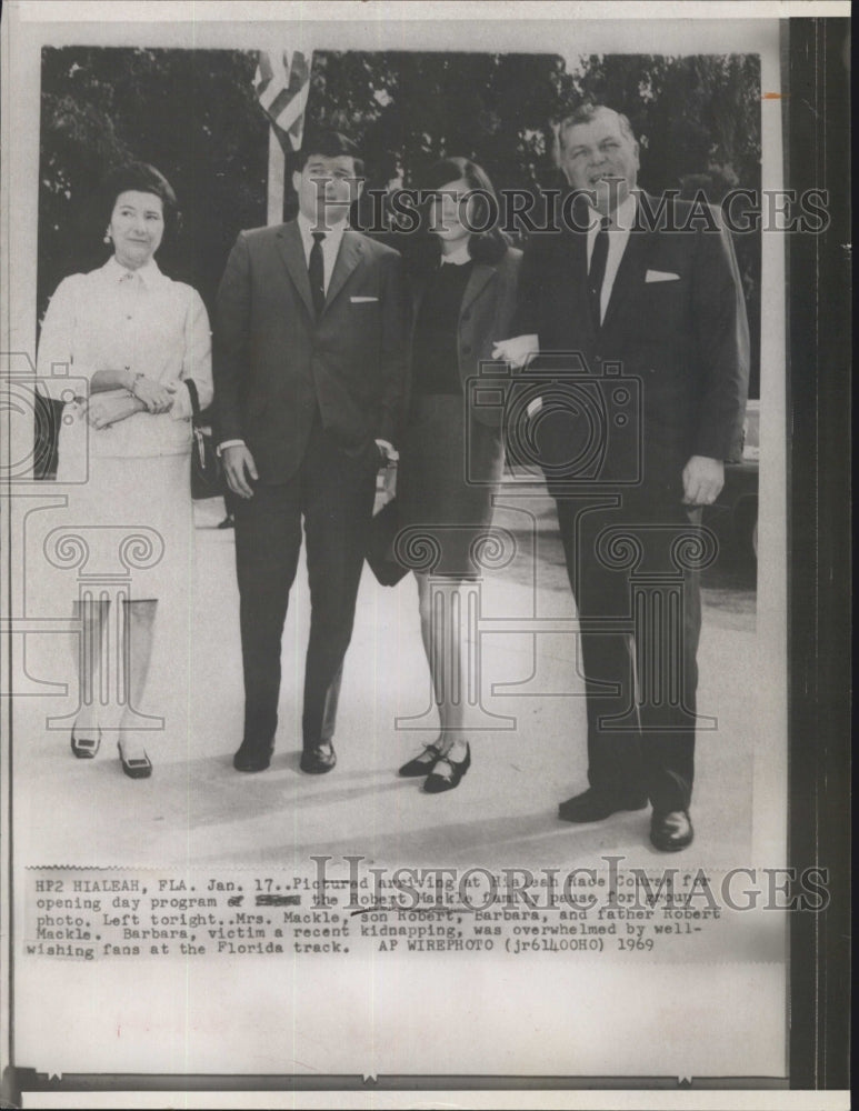 1969 Press Photo Mr. and Mrs Robert  Mackle and Barbara victim of Kidnapping. - Historic Images