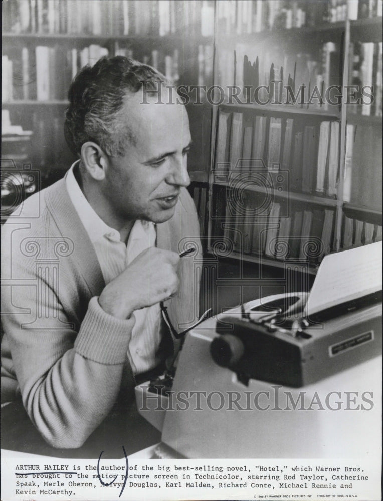 Press Photo Arthur Hailey in the picture shown above. - Historic Images