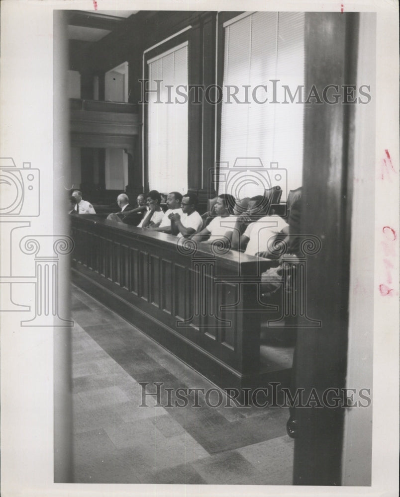 1967 Defendants Appear at beginning of hearing - Historic Images