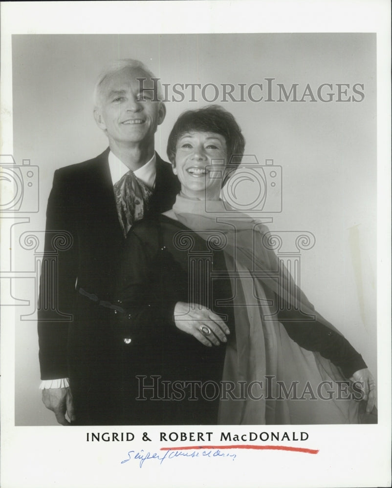 Press Photo Ingrid and Robert MacDonald - Historic Images