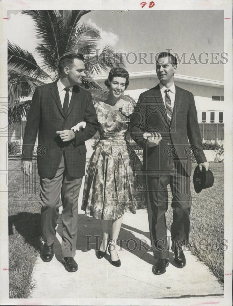 1959 Mr &amp; Mrs Max Strawn at Holiday of Fashion for Men &amp; Women - Historic Images