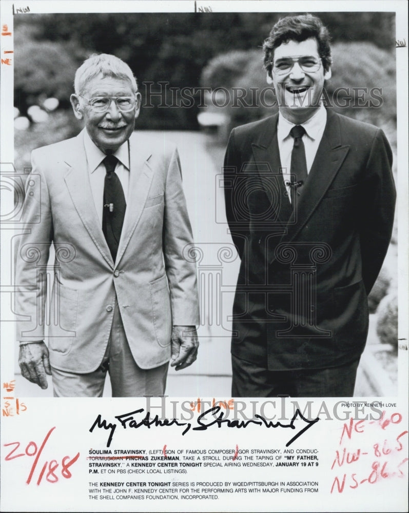 1983 Press Photo Soulimia Stravinsky Son of Famous Composer Igor Stravinsky - Historic Images