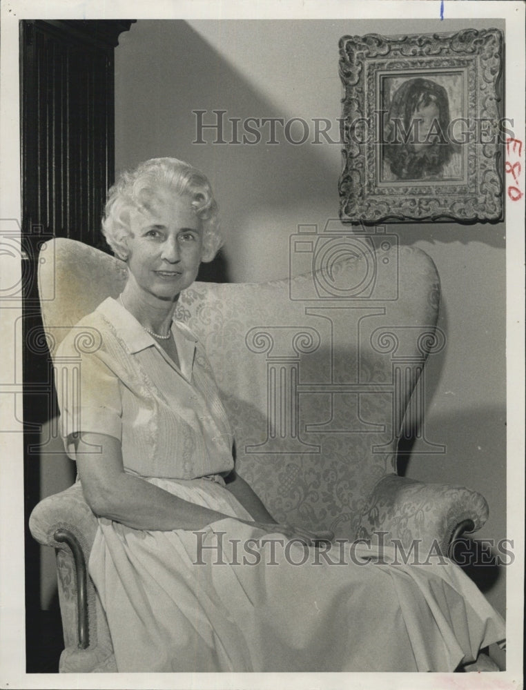 1963 Press Photo Mrs Acheson Stuart - Historic Images