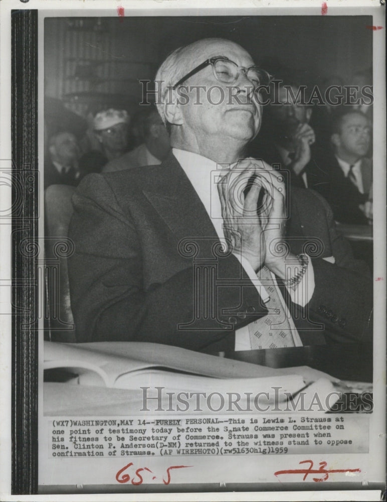 1959 Senate Committee Judges If Lewis Strauss Fit To Be Secretary - Historic Images