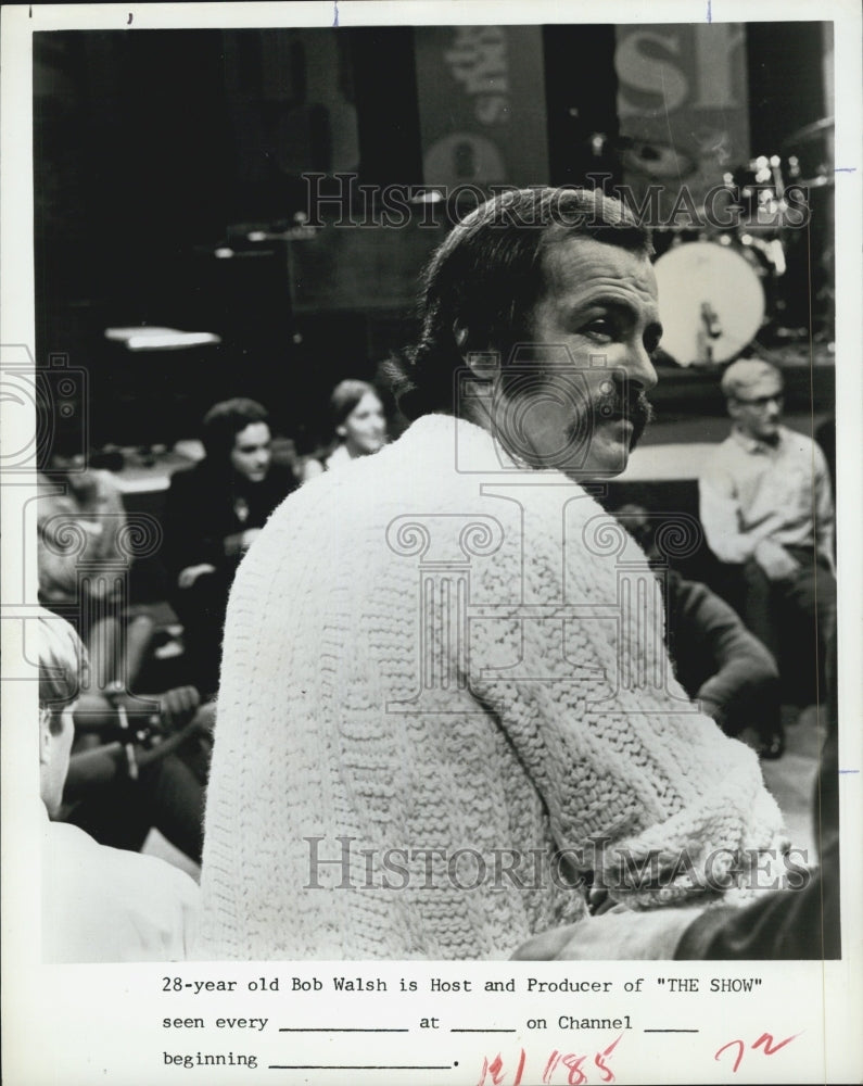1970 Bob Walsh host & producer of "The Show". - Historic Images