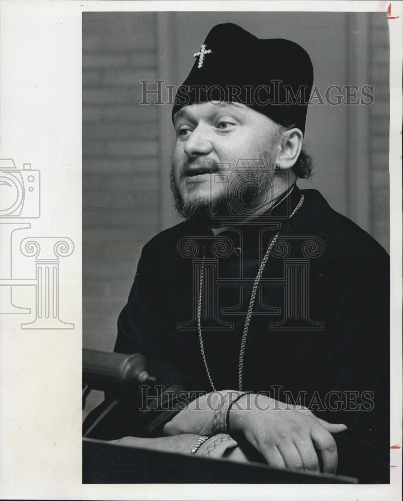 1982 Press Photo Russian Archbishop Makary Christ United Methodist Church - Historic Images