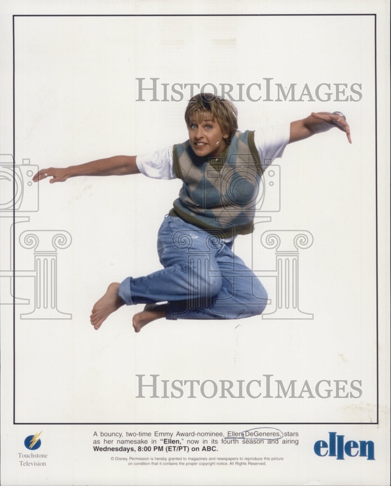 Press Photo Ellen DeGeneres/Actress/Comedian/TV Host/Ellen - Historic Images
