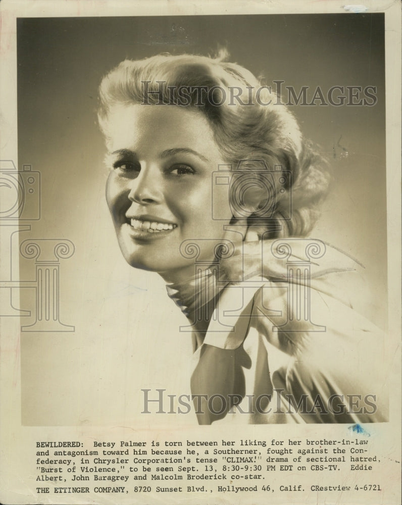 Press Photo Betsy Palmer American actress. - Historic Images