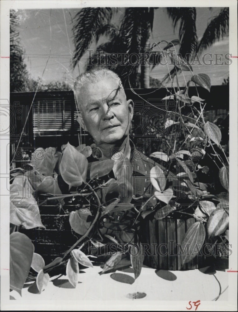 1959 Roy Palmer With Plants - Historic Images