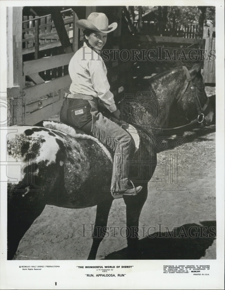1967 Adele Palacios in Disney's "Run, Apaloosa, Run" - Historic Images