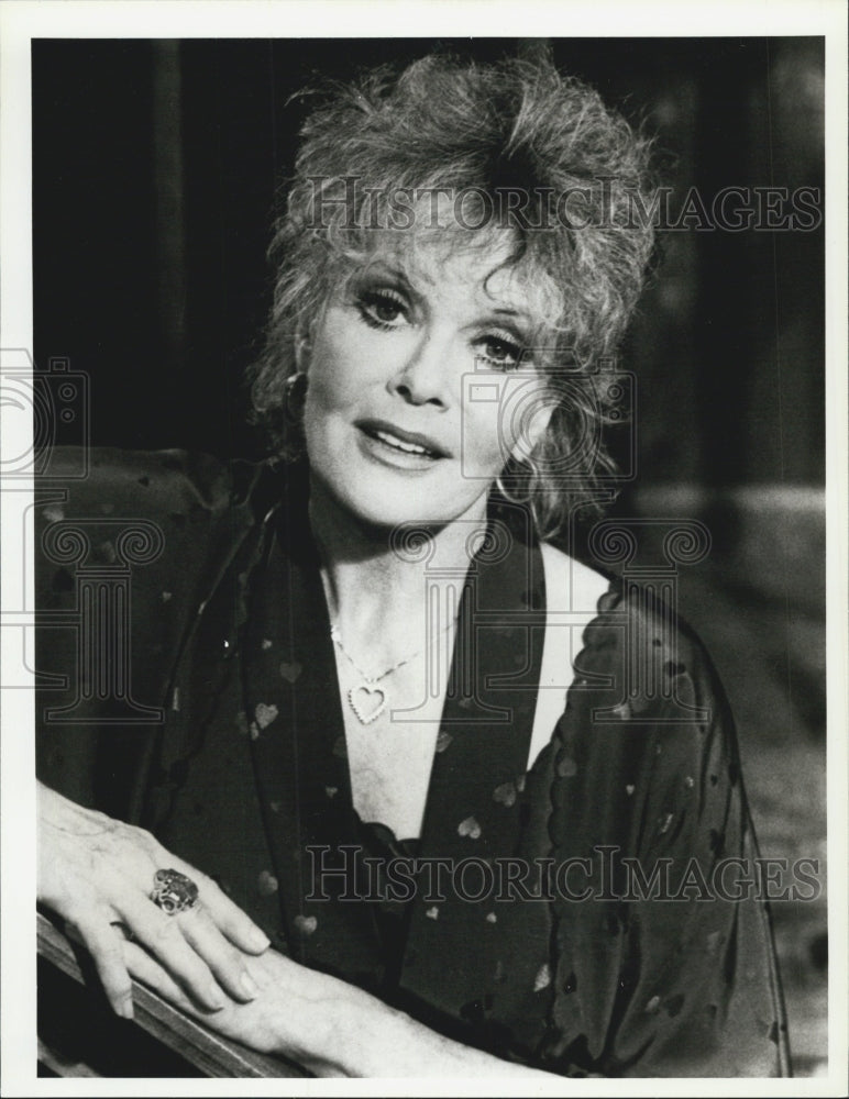 1984 Press Photo Janis Paige Actress ALONE TOGETHER Play - Historic Images