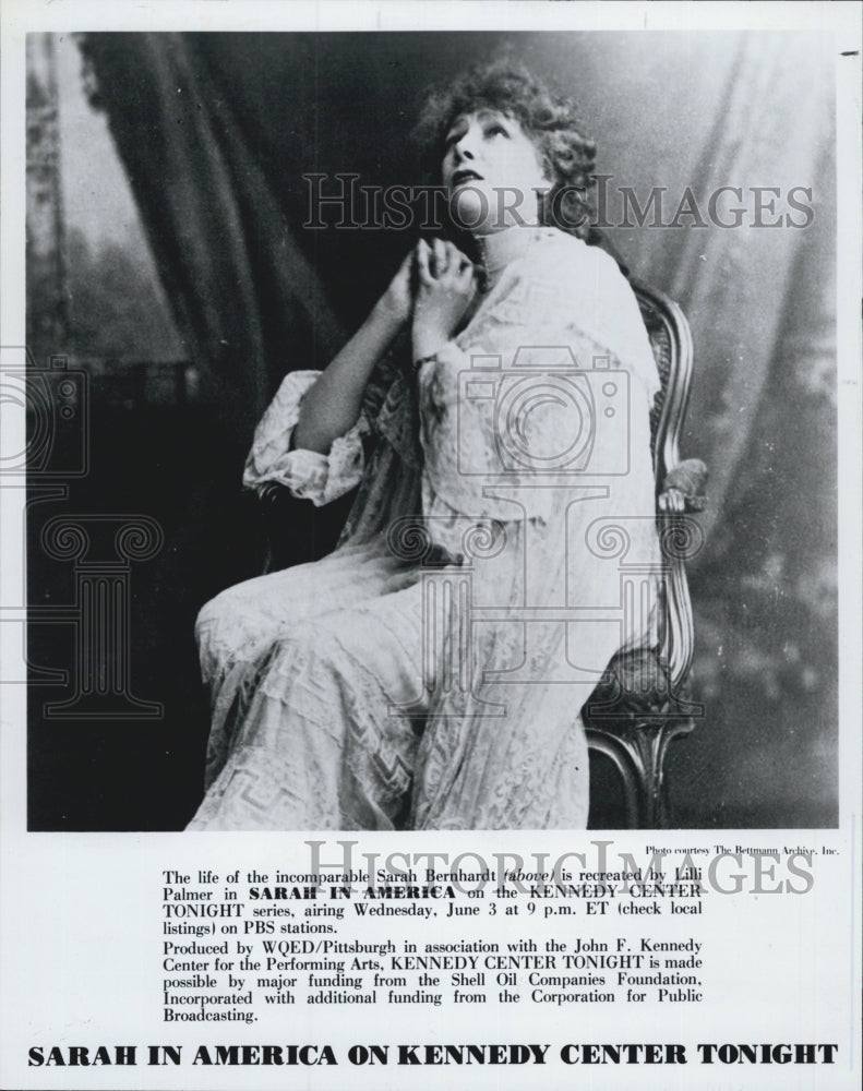 1981 Press Photo Lilli Palmer - Historic Images