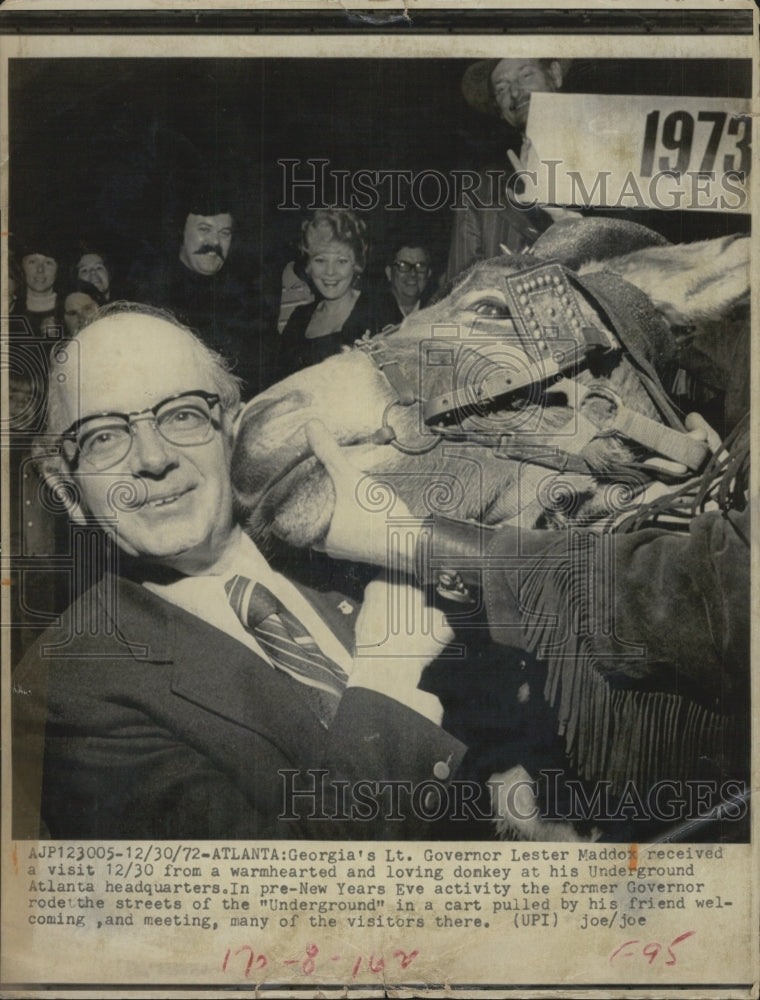 1972 Georgia Lt Governor Lester Maddox - Historic Images