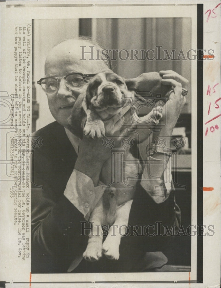 1973 Press Photo  Georgia Lt Governor Lester Maddox - Historic Images