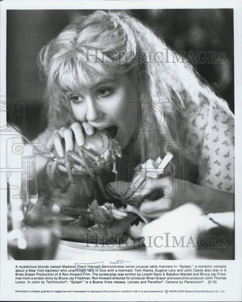 1985 Press Photo Daryl Hannah in "Splash" - Historic Images