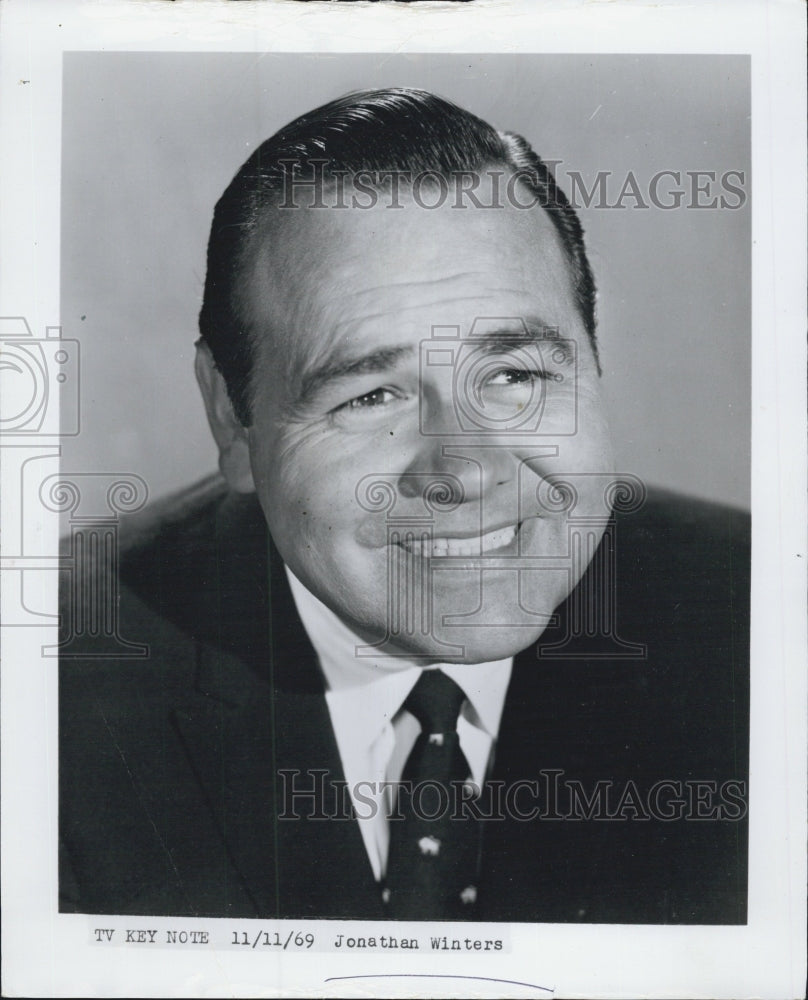 1969 Press Photo Jonathan Winter TV Key Note Program Host - Historic Images
