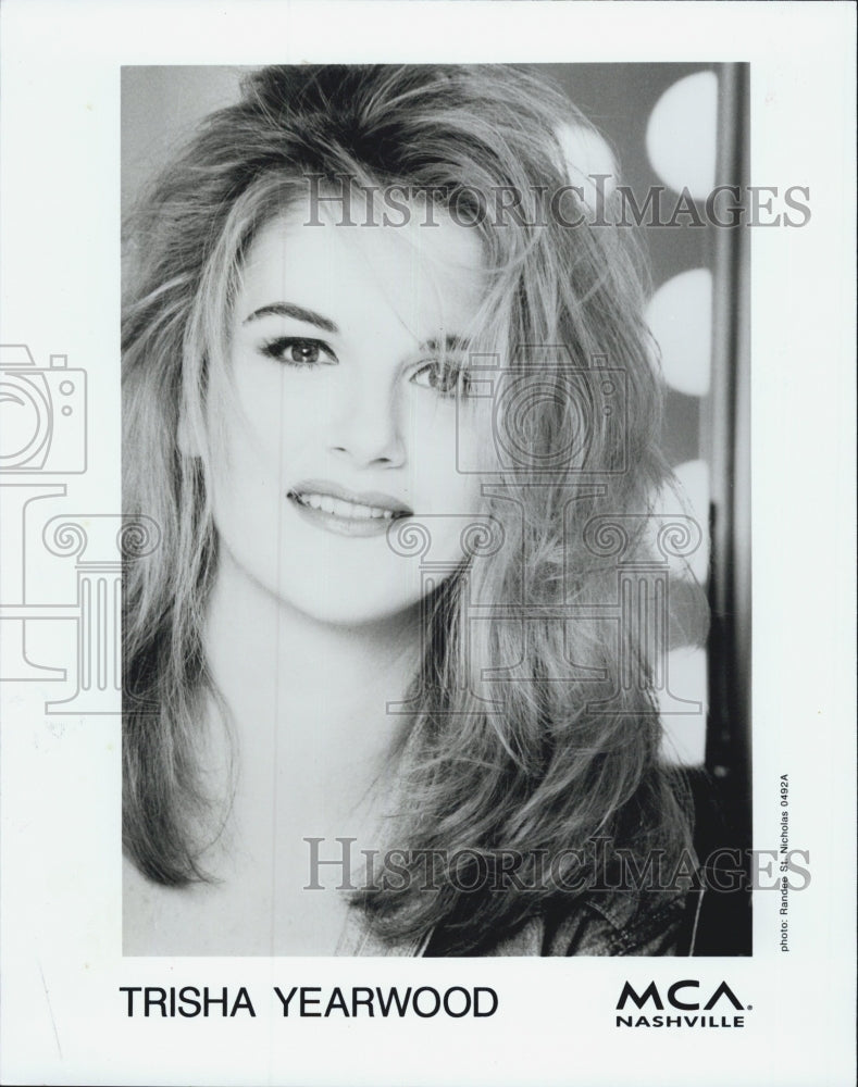 1991 Press Photo Trisha Yearwood singer - Historic Images