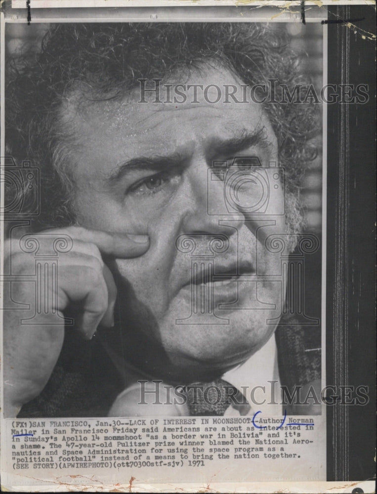 1971 Author Norman Mailer - Historic Images