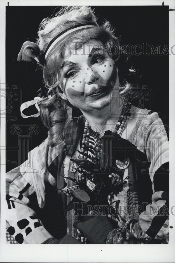 1977 Polly The Clown Specialist Four Alene J. Malloy - Historic Images