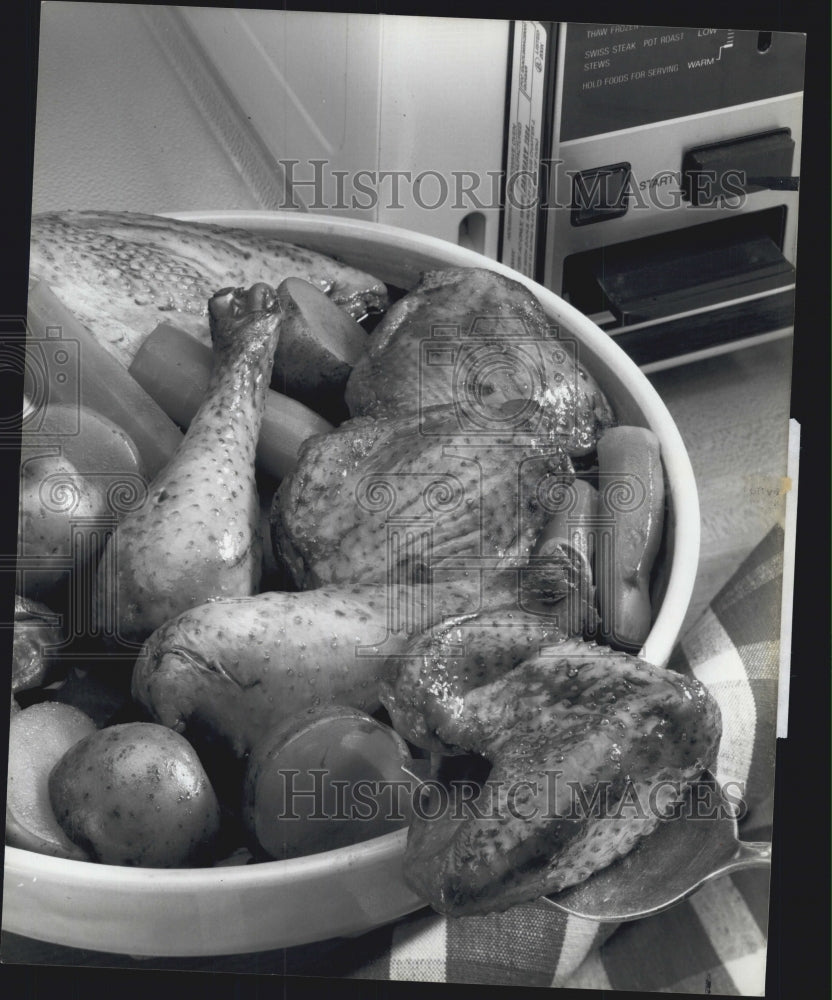 1985 Press Photo Western Chicken Nimomo - Historic Images