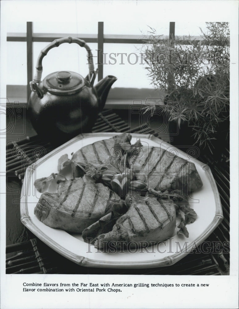1985 Press Photo Pork Chops - Historic Images