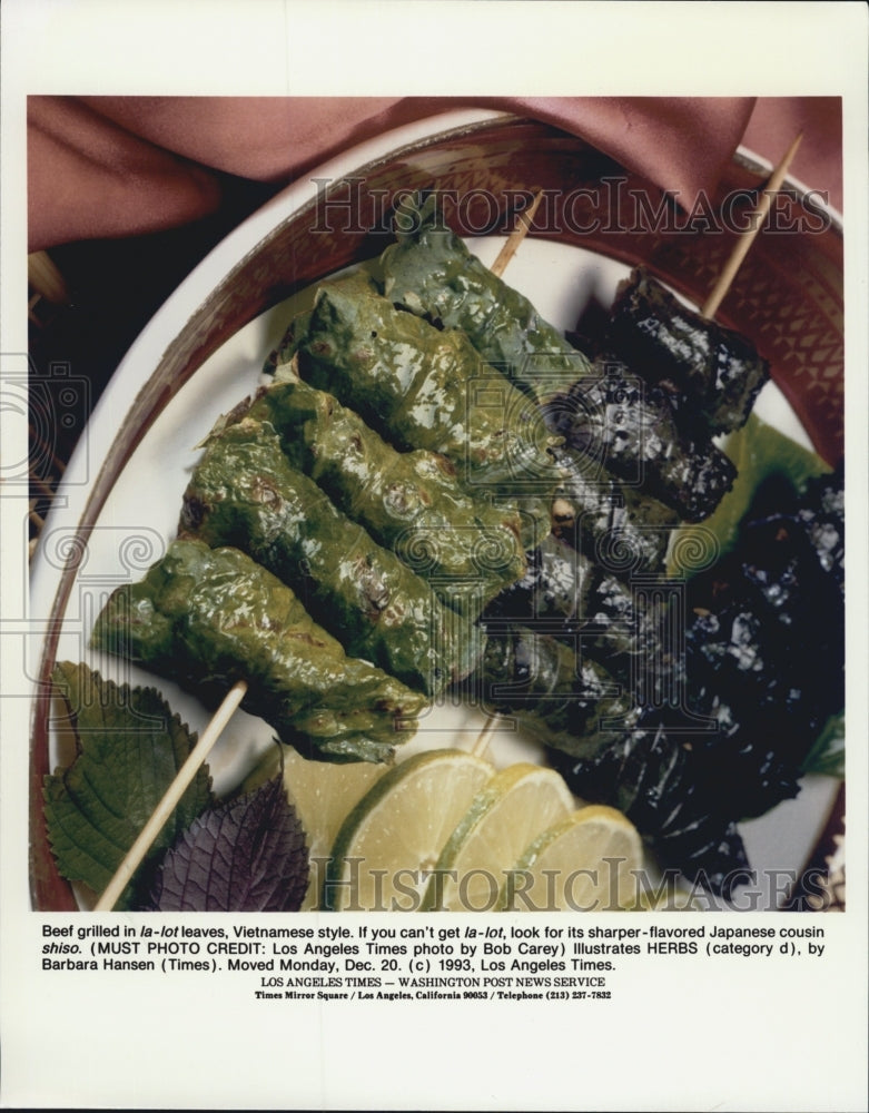 1993 Press Photo Oriental Food - Historic Images