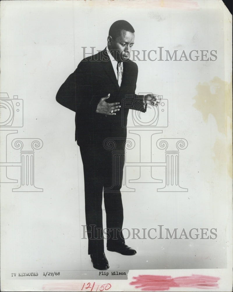 1968 Entertainer And Comedian Flip Wilson Publicity Photograph - Historic Images