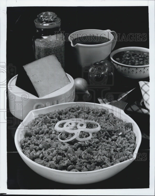 1985 Aztec Rice and Beans Mexican Food - Historic Images