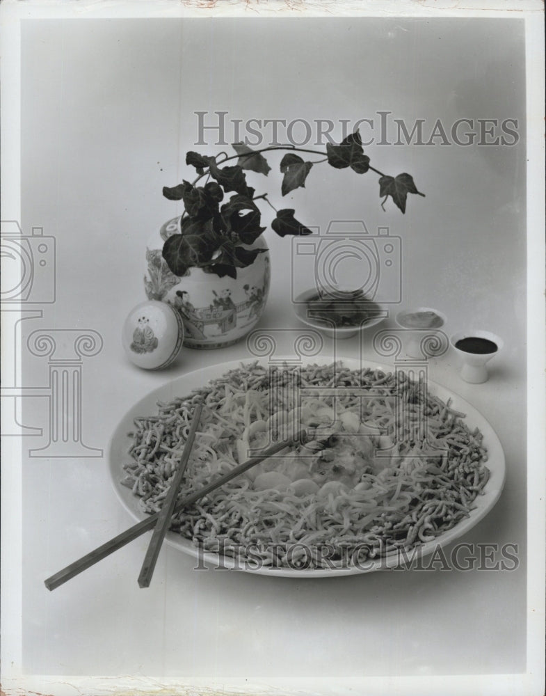 1974 Chinese Salmon Vegetables - Historic Images