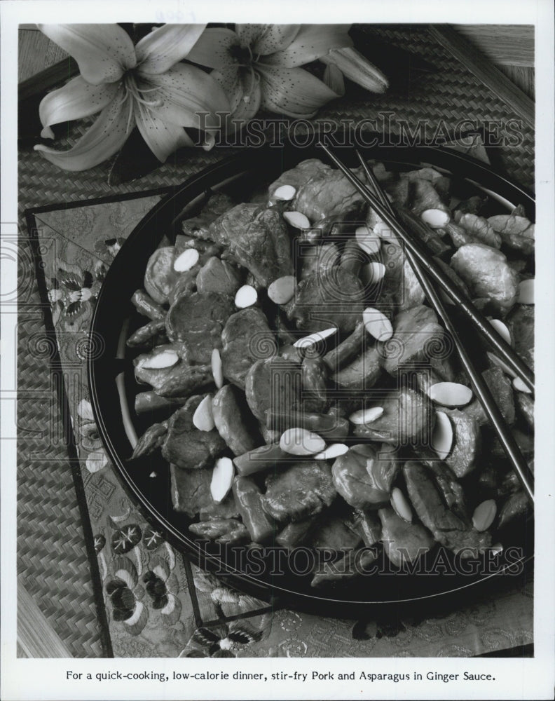 1986 Press Photo Oriental Food - Historic Images