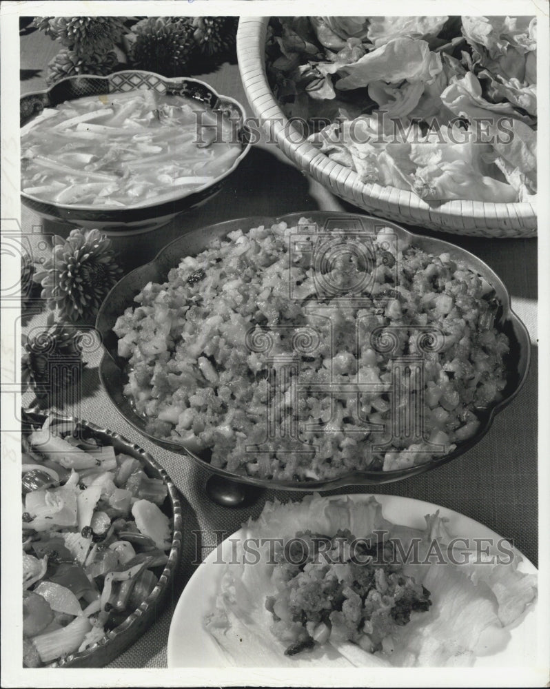 1977 Press Photo Oriental Food - Historic Images