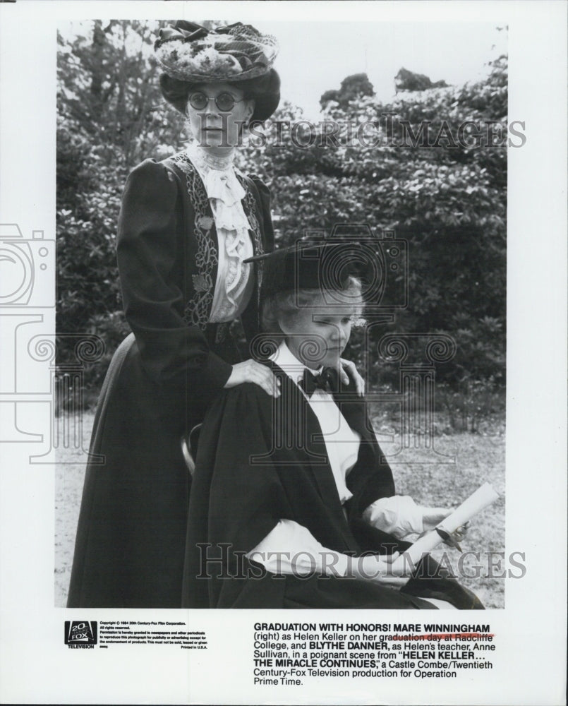 Press Photo Marie Winningham Helen Keller Blythe Danner - Historic Images