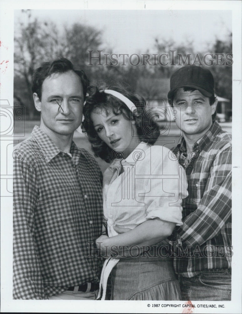 1987 Press Photo Bonnie Bedelia Terry O&#39;Quinn Brad Davis When Time Comes - Historic Images