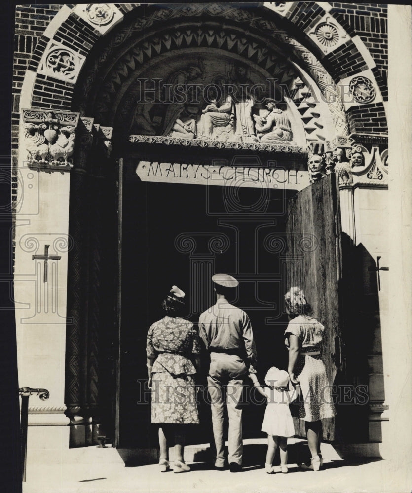 1984 Press Photo St. Mary's Church - Historic Images